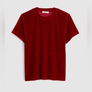 NWT MADEWELL The Relaxed Tee in VELVET size women’s small